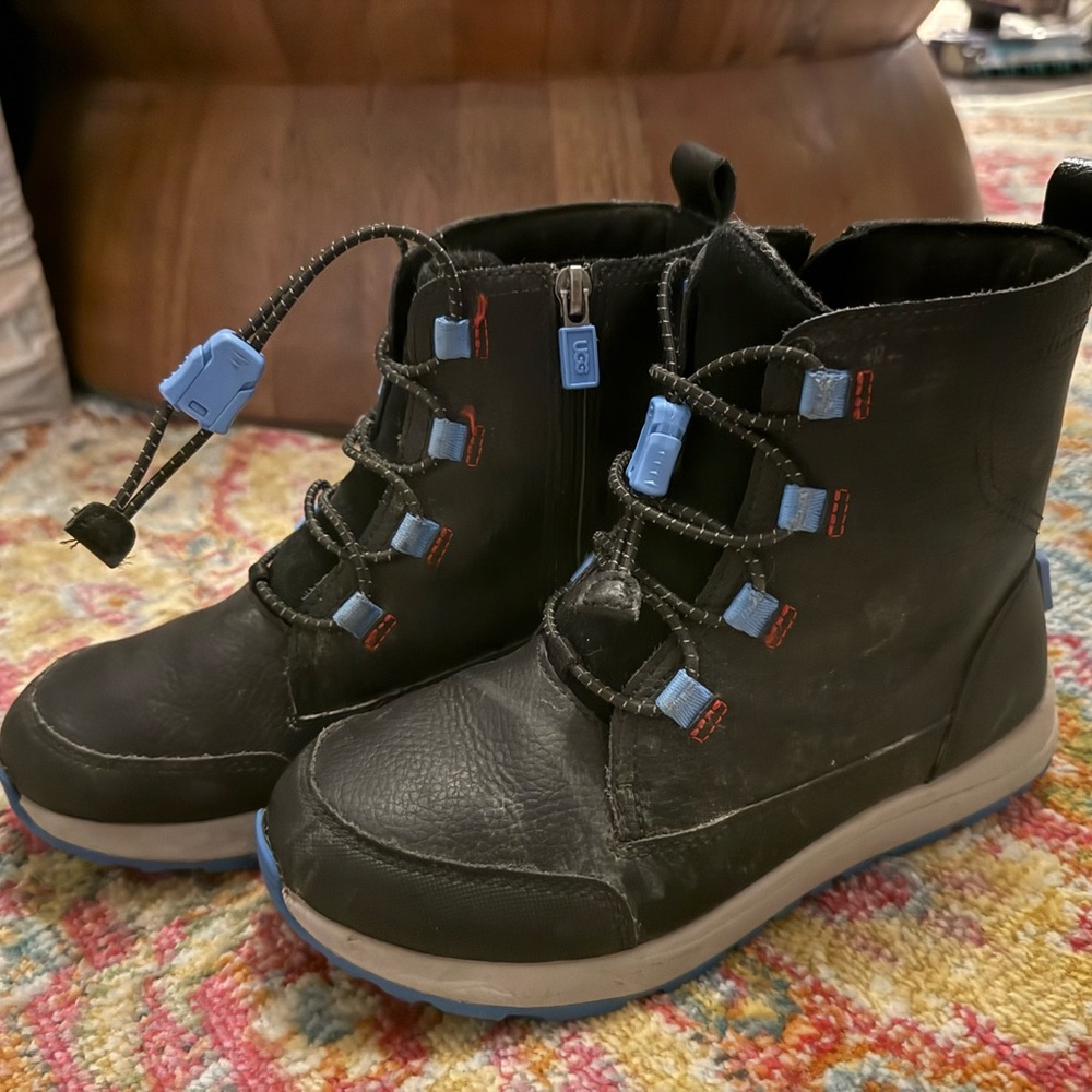 Kids UGG Black and Blue Boots